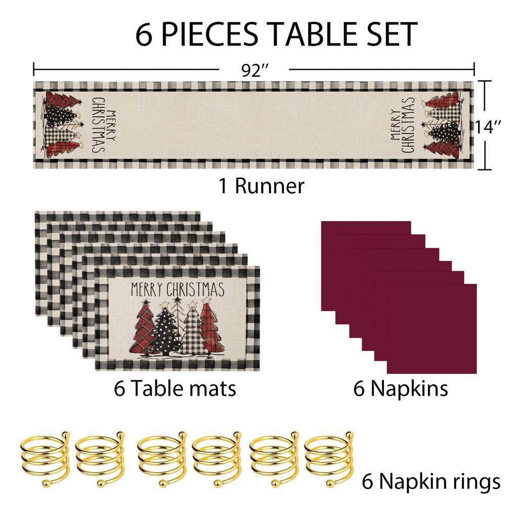 Christmas Table 6Pc Set